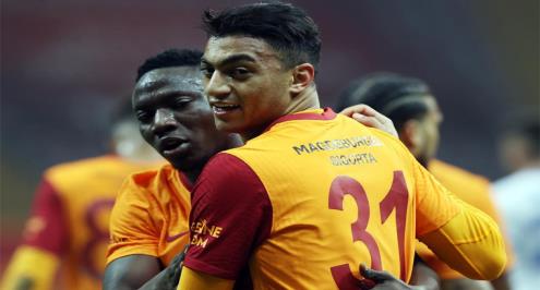 مصطفى يكتفي بـ8 دقائق في فوز جالاتا سراي الكبير أمام جونستون بالدوري الأوروبي 